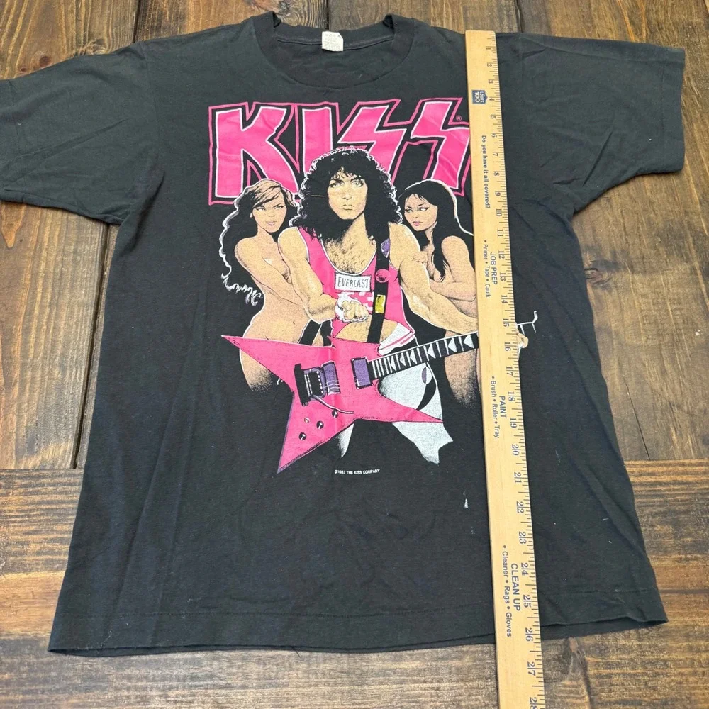 Vintage 1987 KISS Paul‎ Stanley T-Shirt, life is like sex, original production